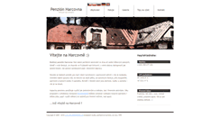 Desktop Screenshot of penzionharcovna.cz